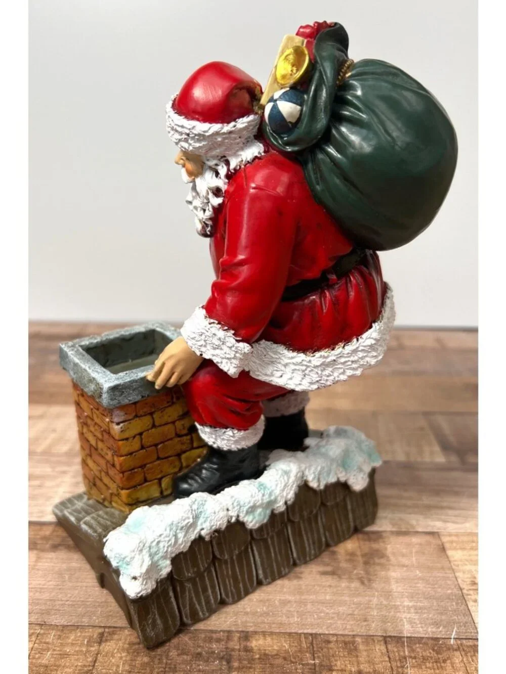 Christmas Santa Claus Chimney Figurine Collectible Decor